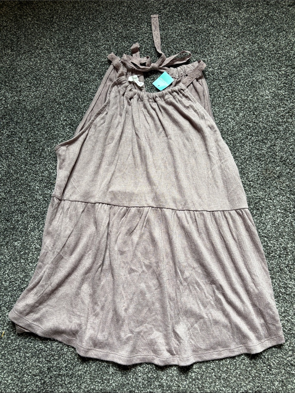 Maurices Mauve Tiered Halter Camisole